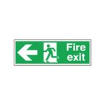 Fire Exit Running Man Arrow Left