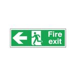 Fire Exit Running Man Arrow Left