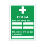 Sign First Aid And Your 600X450Mm