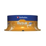 Verbatim Dvd-R 16X Spd Pk25 43522