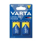 Varta Longlife Power 9V Battery Pk2