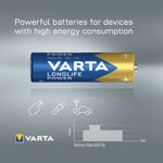 Varta Longlife Power Aa Battery Pk4