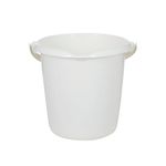 Whitefurze Plastic Bucket 10L Cream