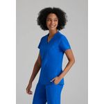 One Racer Scrub Top Ro Blue S