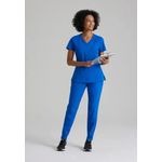 One Racer Scrub Top Ro Blue S