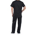 Prof V-Neck Scrub Top Black 2Xl