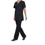 Prof V-Neck Scrub Top Black 3Xl