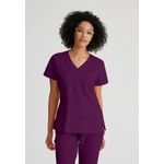 One Racer Scrub Top Wine M