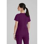 One Pulse Scrub Top Wine 2Xs