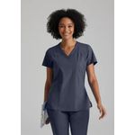 One Racer Scrub Top Steel S