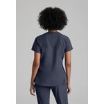 One Racer Scrub Top Steel S