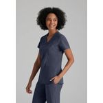 One Racer Scrub Top Steel Xl
