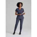One Racer Scrub Top Steel Xl