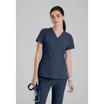 One Pulse Scrub Top Steel 2Xs