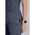 One Pulse Scrub Top Steel L