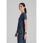 One Pulse Scrub Top Steel Xl
