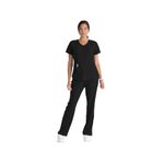Breeze Womens Scrub Top Black S