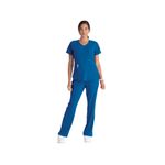 Breeze Womens Scrub Top Ro Blue Xl