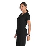 Breeze Womens Scrub Top Black 4Xl