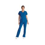 Breeze Womens Scrub Top Ro Blue 3Xl