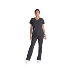 Breeze Womens Scrub Top Pewter 3Xl