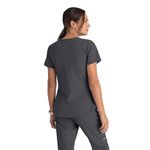 Breeze Womens Scrub Top Pewter 3Xl