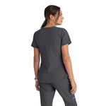 Breeze Womens Scrub Top Pewter 4Xl