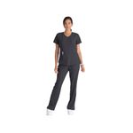 Breeze Womens Scrub Top Pewter 5Xl