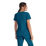 Breeze Womens Scrub Top Bah Blue 4Xl