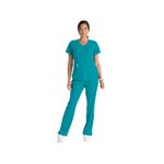 Breeze Womens Scrub Top Teal 5Xl