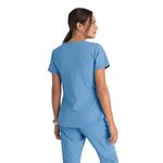 Breeze Womens Scrub Top Ceil Blu 2Xl