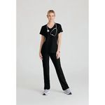 Reliance Womens Scrub Top Black Xs