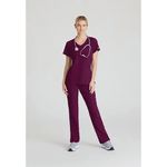 Reliance Womens Scrub Top Wine M