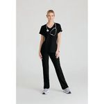Reliance Womens Scrub Top Black 5Xl