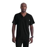 Sk0112 Unisex V Scrub Top Black M