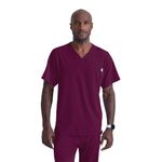 Sk0112 Unisex V Scrub Top Wine 4Xl