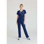 Reliance Womens Scrub Top Navy 2Xs