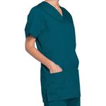 Prof V-Neck Scrub Top Carib Blue Xs