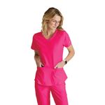 Breeze Womens Scrub Top Vib Pink 2Xl