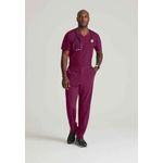 One Velocity Scrub Top Wine L
