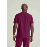 One Velocity Scrub Top Wine Xl