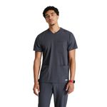Skt193 Thesis Scrub Top Pewter S