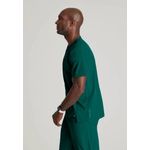 One Velocity Scrub Top Hunt Grn M