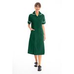 Nursing Dress Bottle Green/White 36