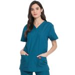 Unisex Scrub Set Top/Trs Car Blu L