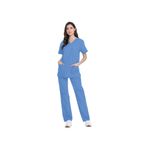 Unisex Scrub Set Top/Trs Ceil Xl