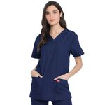 Unisex Scrub Set Top/Trs Navy 2Xl