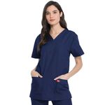 Unisex Scrub Set Top/Trs Navy S