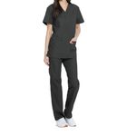 Unisex Scrub Set Top/Trs Pewter L