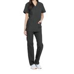 Unisex Scrub Set Top/Trs Pewter Xl